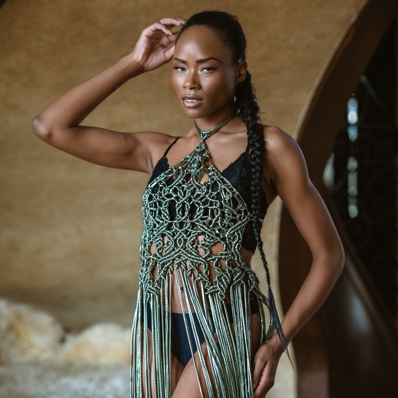 Handmade Macramé Dress - Picture 5 of 17